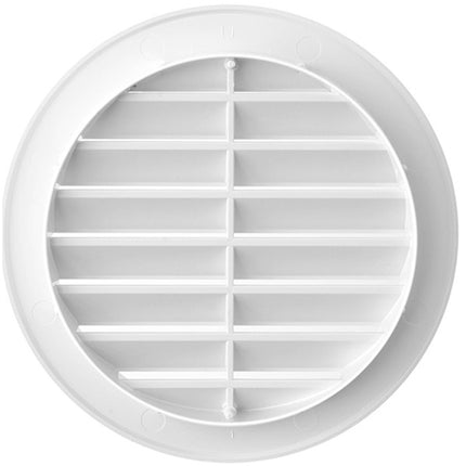 LA VENTILAZIONE GRIGLIA IN ABS TONDA DA INCASSO CON RETE COLORE BIANCO