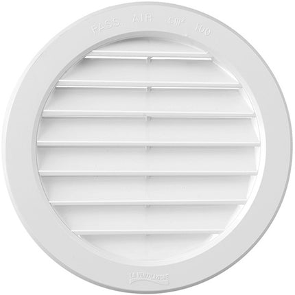 LA VENTILAZIONE GRIGLIA IN ABS TONDA DA INCASSO CON RETE COLORE BIANCO