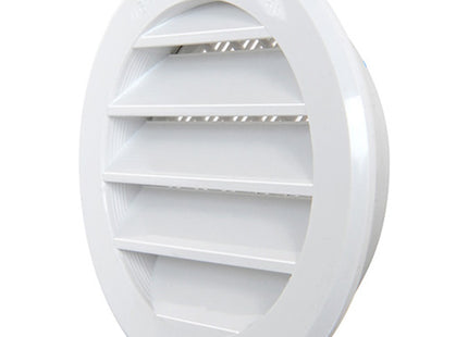 LA VENTILAZIONE GRIGLIA IN ABS TONDA DA INCASSO CON RETE COLORE BIANCO