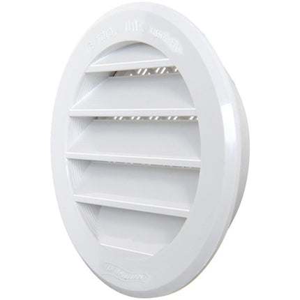 LA VENTILAZIONE GRIGLIA IN ABS TONDA DA INCASSO CON RETE COLORE BIANCO