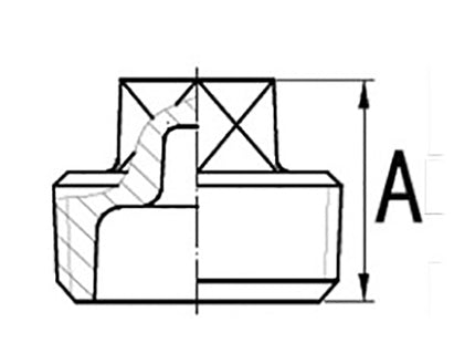 GT COMIS ART1236 TAPPO MASCHIO CON BORDO IN GHISA