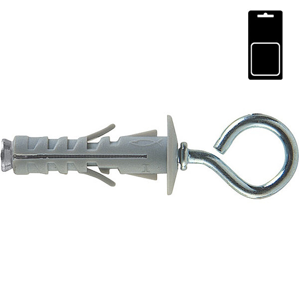 FISCHER TASSELLI IN NYLON CON OCCHIOLO CHIUSO SB.../3 K IN BLISTER