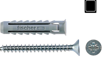 FISCHER TASSELLI IN NYLON CON VITE TSP PZ SX 6 S K BLISTER PZ15*