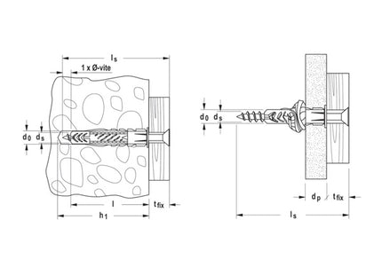 FISCHER TASSELLI IN NYLON UX K IN BLISTER
