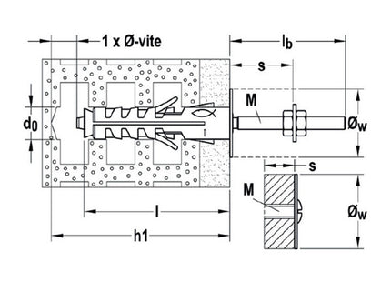 FISCHER TASSELLO SB.../4 IN NYLON CON VITE TSC