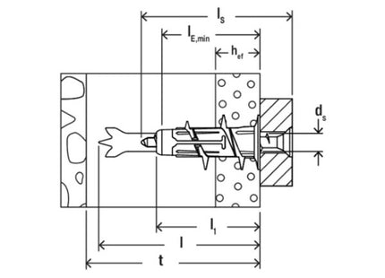 FISCHER TASSELLO DUOBLADE S CON VITE PER CARTONGESSO*