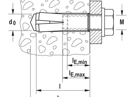 FISCHER TASSELLO EA II IN ACCIAIO AD ESPANSIONE RAPIDA