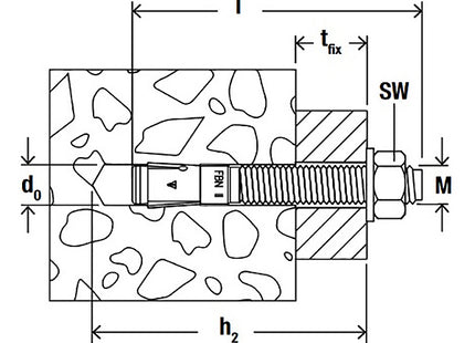 FISCHER TASSELLO FBN II IN ACCIAIO ZINCATO CON FASCETTA ESPANDENTE