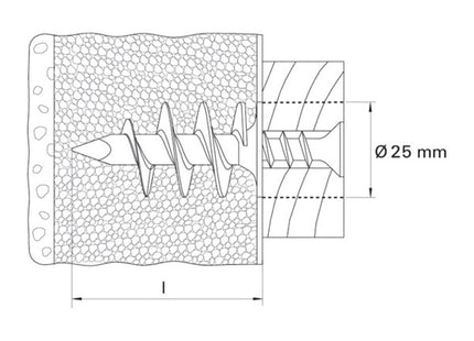 FISCHER TASSELLO FID IN PLASTICA PER FISSAGGIO ISOLAMENTI
