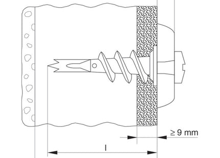 FISCHER TASSELLO GKM IN METALLO PER CARTONGESSO