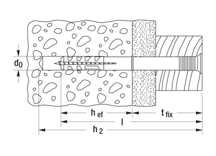 FISCHER TASSELLO N-S IN NYLON CON VITE A CHIODO TSP