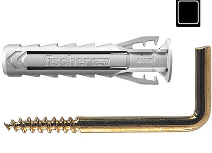 FISCHER TASSELLI IN NYLON CON GANCIO PER QUADRI SX 4 G K BLISTER PZ10*