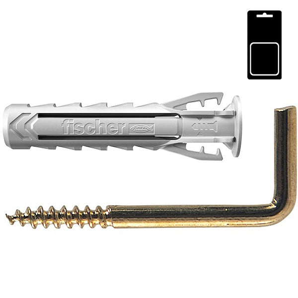 FISCHER TASSELLI IN NYLON CON GANCIO PER QUADRI SX 4 G K BLISTER PZ10*