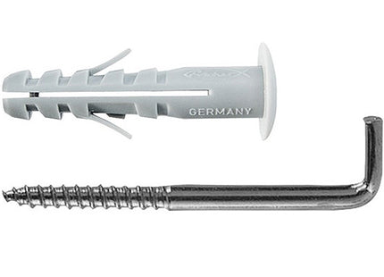 FISCHER TASSELLI IN NYLON CON GANCIO DIRITTO SB 8/6 K BLISTER PZ2