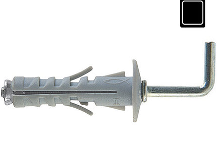 FISCHER TASSELLI IN NYLON CON GANCIO LUNGO SB 9/6 K BLISTER PZ6