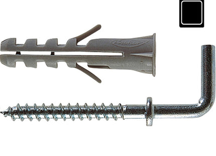 FISCHER TASSELLI IN NYLON CON GANCIO MEDIO S 6 C/2 K BLISTER PZ10*