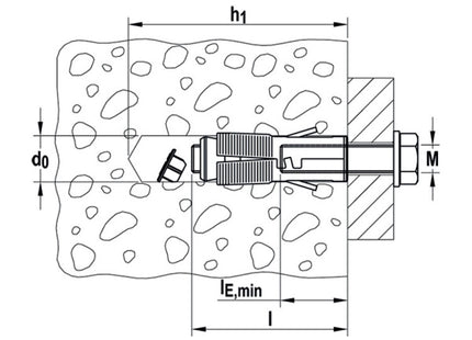 FISCHER TASSELLO SLM IN ACCIAIO SENZA VITE