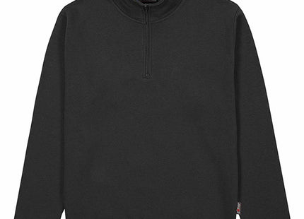 U-POWER FELPA CON MEZZA ZIP TAUTRA COLORE BLACK CARBON