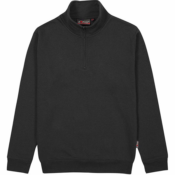 U-POWER FELPA CON MEZZA ZIP TAUTRA COLORE BLACK CARBON