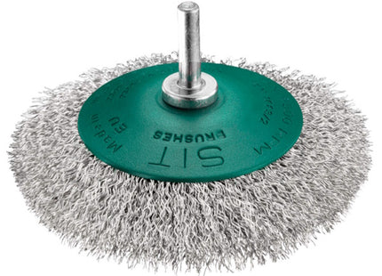 SIT SPAZZOLA CONICA IN FILO ONDULATO INOX CON GAMBO D.MM 95 ART.0940