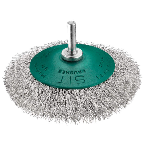 SIT SPAZZOLA CONICA IN FILO ONDULATO INOX CON GAMBO D.MM 95 ART.0940