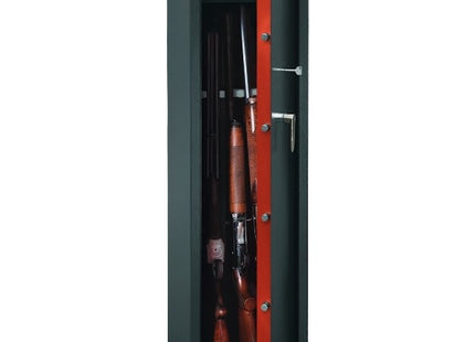 TECHNOMAX ARMADIO PORTAFUCILI A CHIAVE GRIGIO MOD. TCH/ 5 PER 5 FUCILI