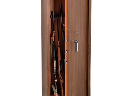 TECHNOMAX ARMADIO PORTAFUCILI A CHIAVE EFFETTO LEGNO MOD. TCL/5 5 FUCILI