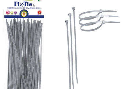 TENAX FASCETTE MULTIUSO ART. FIX-TIE COLORE ARGENTO