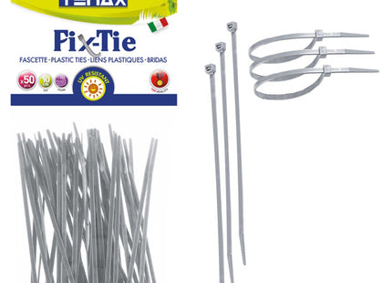 TENAX FASCETTE MULTIUSO ART. FIX-TIE COLORE ARGENTO
