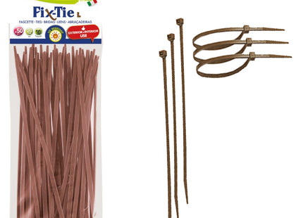 TENAX FASCETTE MULTIUSO ART. FIX-TIE COLORE MARRONE