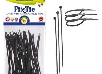 TENAX FASCETTE MULTIUSO ART. FIX-TIE COLORE NERO
