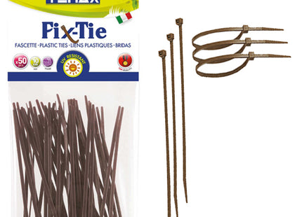 TENAX FASCETTE MULTIUSO ART. FIX-TIE COLORE MARRONE