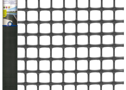 TENAX RETE QUADRA 10 IN PLASTICA MULTIUSO ANTRACITE CONF.DA MT1,0X5