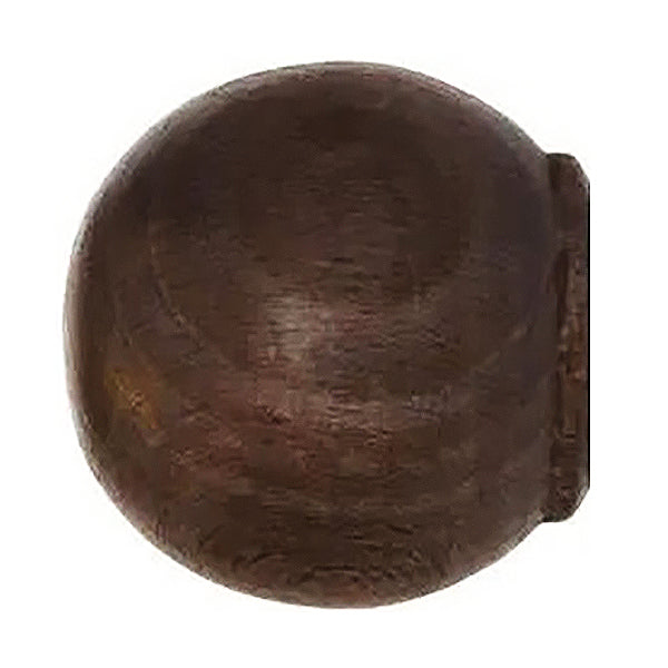 EMMEBI TERMINALE PER BASTONI MOD. POMOLO IN LEGNO D.MM23 NOCE CONF.PZ2*