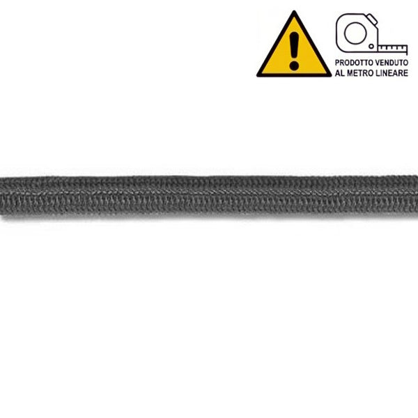 FUNE ELASTICA STANDARD D.MM 6 GRIGIO AL MTL