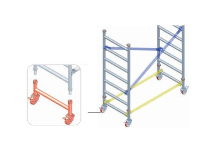 FACAL TESTATA DI BASE CON 2 RUOTE FRENANTI PER TRABATTELLO CAPO-1