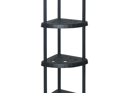 MOBIL PLASTIC SCAFFALE TIDY 414 ANGOLARE 4 PIANI CM 39X39X136 NERO