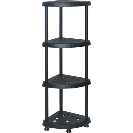 MOBIL PLASTIC SCAFFALE TIDY 414 ANGOLARE 4 PIANI CM 39X39X136 NERO