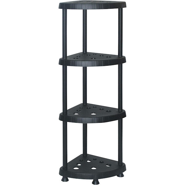 MOBIL PLASTIC SCAFFALE TIDY 414 ANGOLARE 4 PIANI CM 39X39X136 NERO
