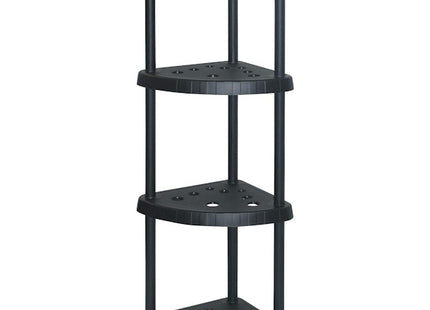 MOBIL PLASTIC SCAFFALE TIDY 414 ANGOLARE 4 PIANI CM 39X39X136 NERO