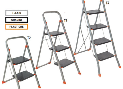 FACAL SGABELLO TINTO IN TUBOLARE DI ACCIAIO