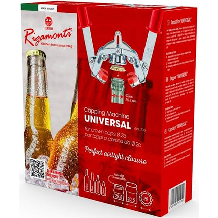 RIGAMONTI TAPPATRICE A DOPPIA LEVA PER TAPPI A CORONA D.MM26,5 ART.105