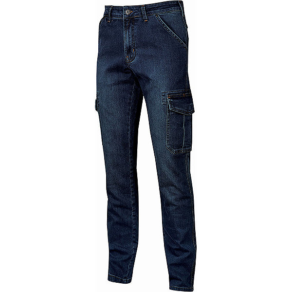U-POWER PANTALONE IN JEANS TOMMI COLORE DEEP BLUE