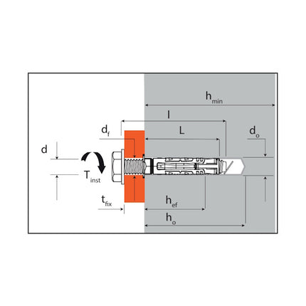 ELEMATIC TASSELLO TRIDER/B CON VITE TE CLASSE 8.8