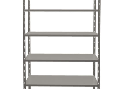 PROMETAL SCAFFALE UNISHELF GRIGIO IN KIT 5 PIANI DA CM100X40X190