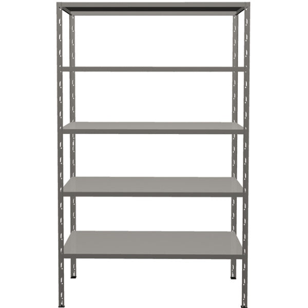 PROMETAL SCAFFALE UNISHELF GRIGIO IN KIT 5 PIANI DA CM100X40X190