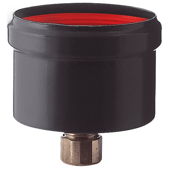 SAVE TAPPO SCARICO CONDENSA PER TUBI PELLETS A T NERO OPACO D.CM 8