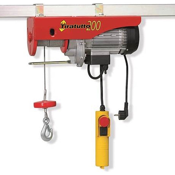 L'EUROPEA ELEVATORE TT200TS PORTATA KG200 TIRO FUNE MT18 750W 220V