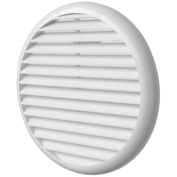 LA VENTILAZIONE GRIGLIA IN ABS TONDA CON MOLLE D.MM155 BIANCO