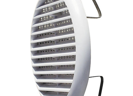 LA VENTILAZIONE GRIGLIA IN ABS TONDA CON MOLLE COLORE BIANCO